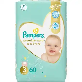 Clicks Premium care nappies value pack size 3 60's offer