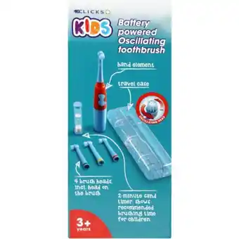 Clicks Battery operated kids toothbrush boy offer