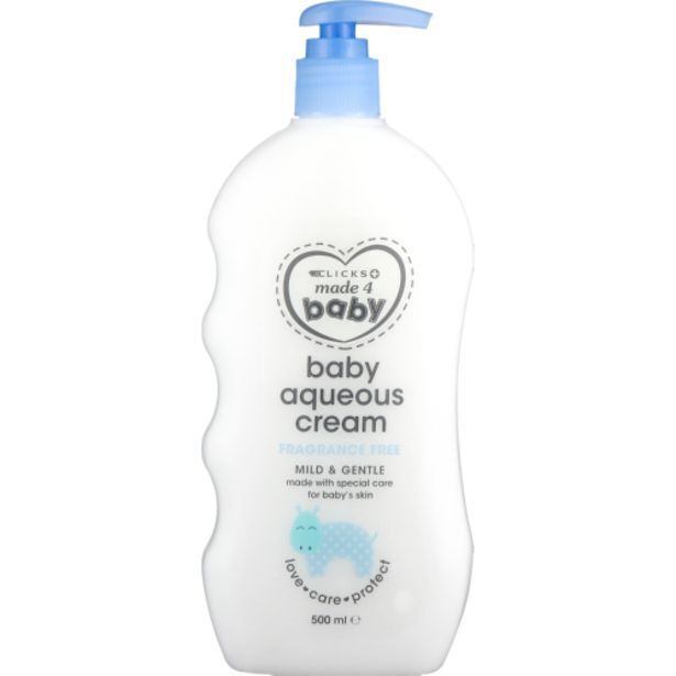 Baby aqueous cream fragrance free 500ml offer at Clicks