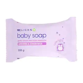 Clicks Baby soap calm nights lavender & chamomile 200g offer