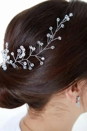 Ho00542 crystal embellished hair jewellery