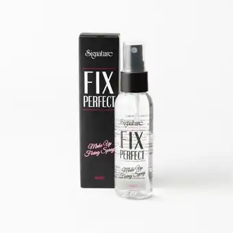 Signature Cosmetics Fix perfect makeup setting spray offer