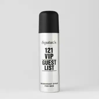 Signature Cosmetics 121 vip guestlist body spray offer