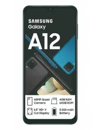 House & Home Vodacom samsung galaxy a12 6.5" 4g/lte 64gb dual sim offer