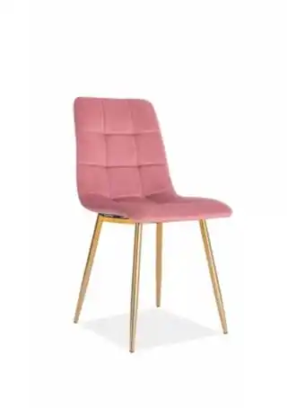 House & Home Rosie velvet pink dining room chair offer