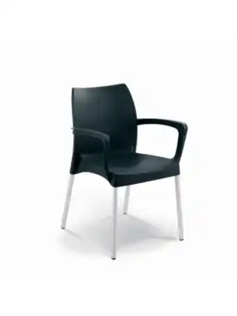 Sapphire patio armchair black