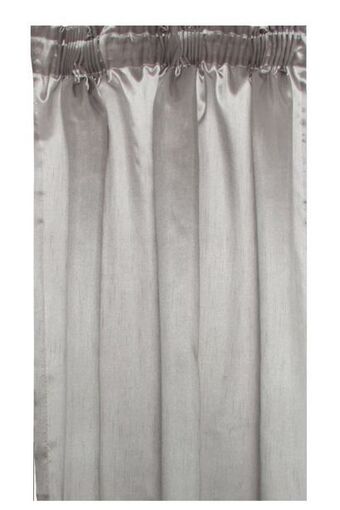 2 pack faux silk taped curtain l218xw140cm