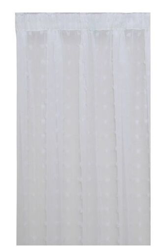 Sheet Street Doris clipped sheer curtain l218xw140cm offer