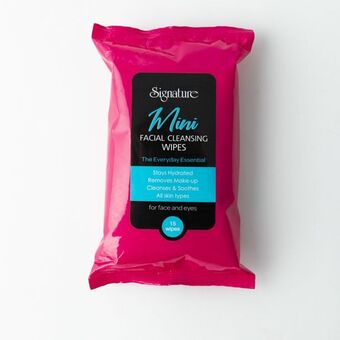 Mini facial cleansing wipes