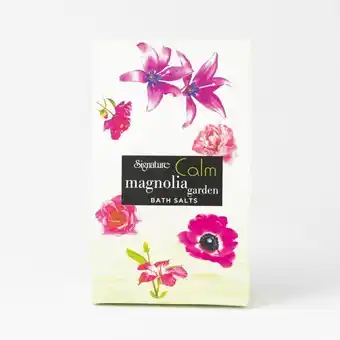 Signature Cosmetics Calm magnolia gardens bath crystals offer