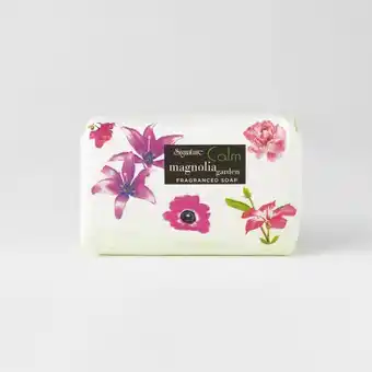 Calm magnolia gardens soap in wrapper