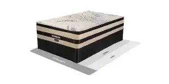 Russells Restonic bazaruto 137cm (double) medium bed set offer