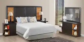 Russells Polo 3 piece bedroom suite, two tone brown offer