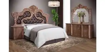 Russells Camden 2 piece bedroom suite, brown offer