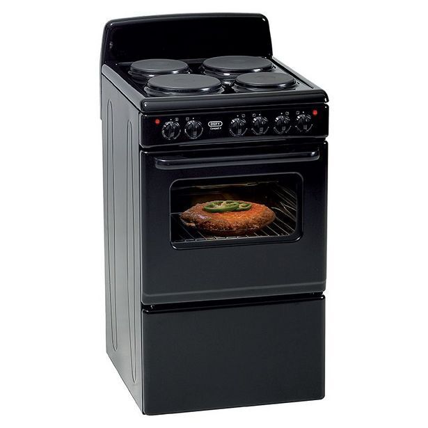 Defy 4 plate compact stove, black dss514 offer at Russells