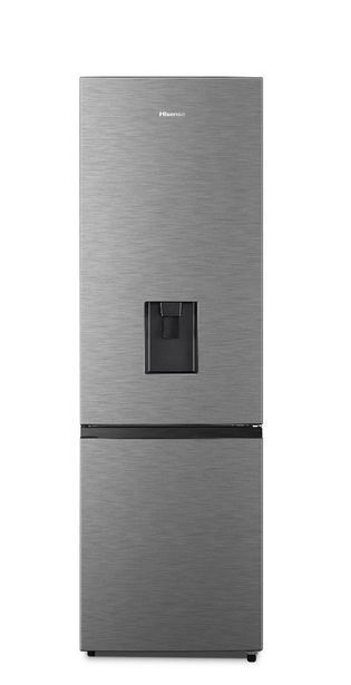 Hisense 263l fridge freezer inox h370biwd