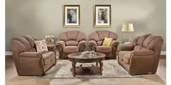 Bradlows Astrid 4 piece lounge suite, brown offer