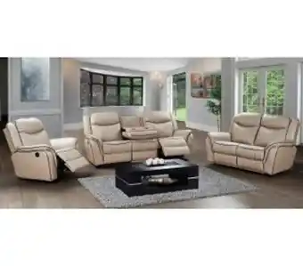 Bradlows Trent 3 piece 3 action lounge suite, beige offer