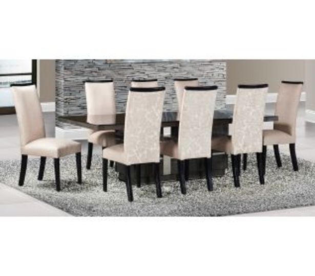 Meridian 9 piece dining room suite offer at Bradlows