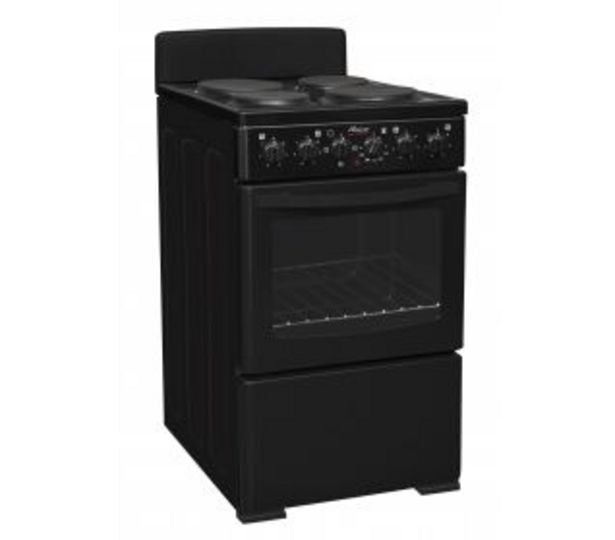 Univa 4 plate electric stove, black u405b offer at Bradlows