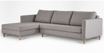 Coricraft Sami fully upholstered couch, left slouch (wooden leg) offer