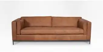 Coricraft Haskell leather 3 seater couch offer