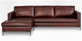 Coricraft Sami leather slouch, left (metal leg) offer