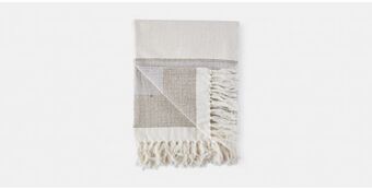 Wyatt throw (taupe & charcoal)