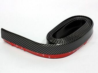 Samurai universal flexible fibre look spoiler (carbon look)