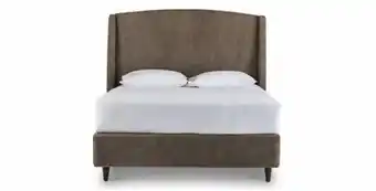 Coricraft Sawyer upholstered bed in leather (double xl) offer