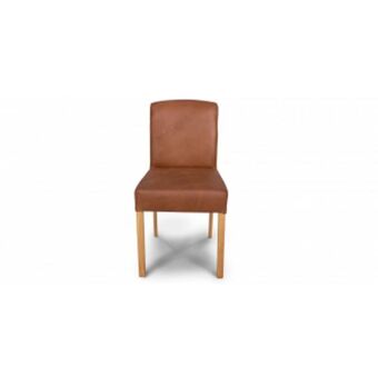 Coricraft Samuel dining chair in leather (light grey leg) offer