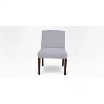 Bennet dining chair in fabric (brown leg)
