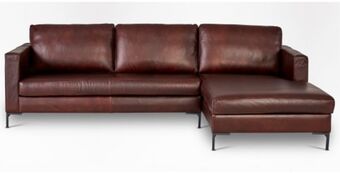 Coricraft Sami leather slouch, right (metal leg) offer