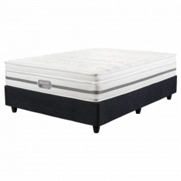 Simmons healthsmart plush queen bed set extra length offer at Dial a Bed