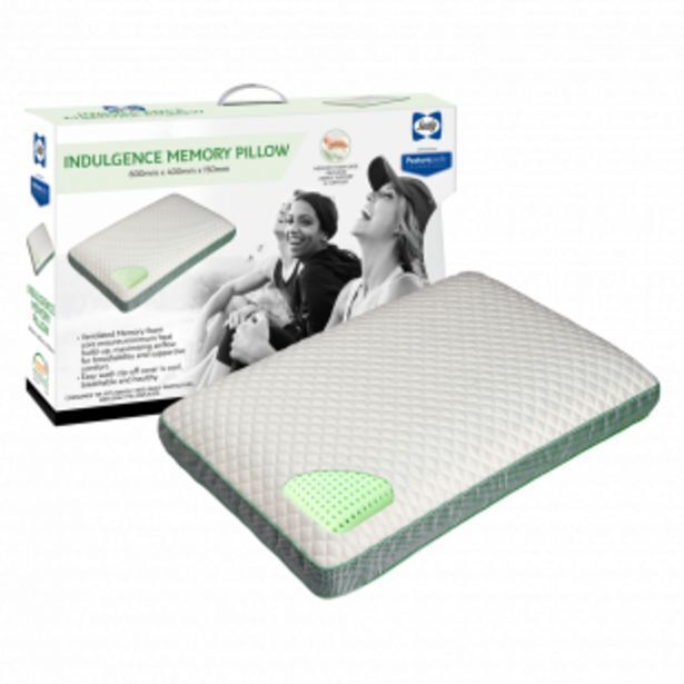 Sealy indulgence memory pillow mk11 offer at Dial a Bed