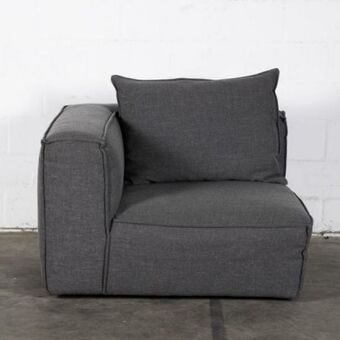 Mondu modular sofa - corner dark grey