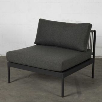 Santorini modular element with charcoal cushions