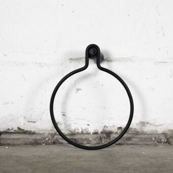 Band wall mounted towel holder
