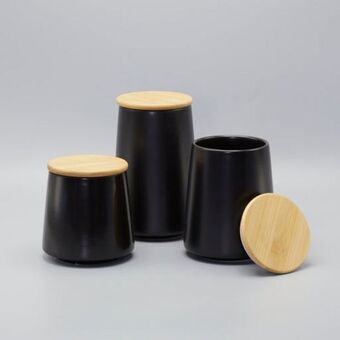 Whitehouse Black ceramic storage canister offer