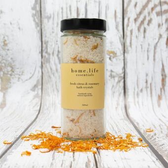 Whitehouse Home.life essentials fresh citrus & rosemary bath crystals offer