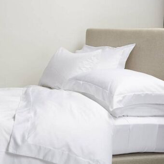 Whitehouse 200 thread count 100% cotton oxford white duvet cover set offer