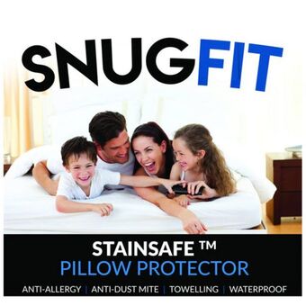 Snugfit stainsafe toweling waterproof pillow protector