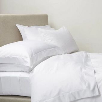 Whitehouse Whisper soft 300 thread count egyptian cotton percale oxford duvet cover set offer