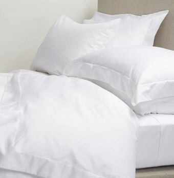 200 thread count cotton rich percale white oxford duvet cover set