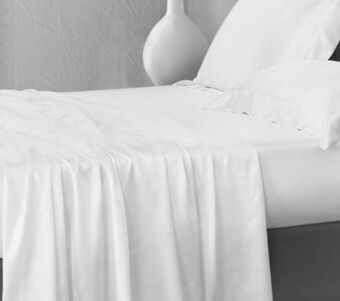 Whitehouse 144 thread count polycotton white flat sheet offer