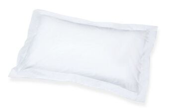 Whisper soft 300 thread count egyptian cotton percale white oxford pillowcase