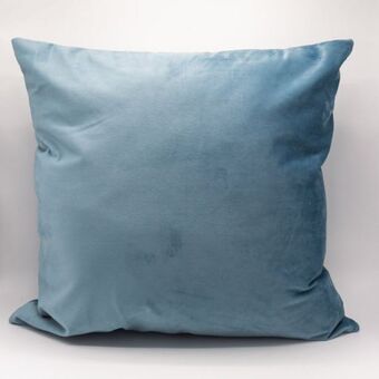 Whitehouse Velvet scatter cushion - dove blue offer