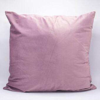Velvet scatter cushion - blush