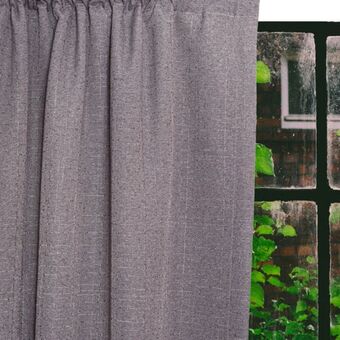 Home.life britannia self-lined dim out taped platinum curtain