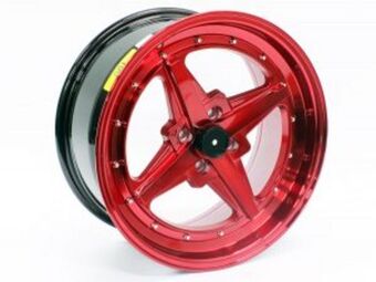 Autostyle 17″ evo t417 4/100 red alloy wheels offer